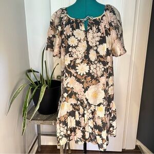 Abercrombie Floaty Trapeze Mini Dress - M